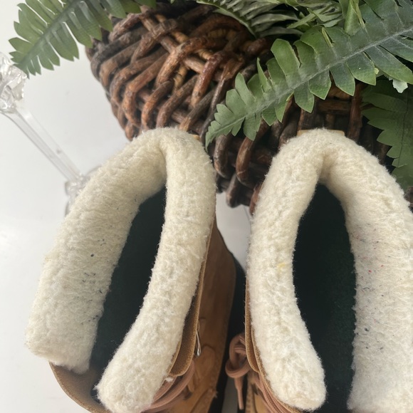 Sorel Womens Caribou WP Boots NL1004 280 Sz 6 leather w wool lining $130 - Picture 2 of 15